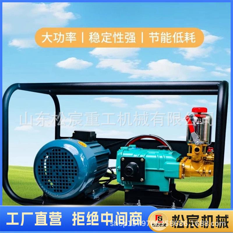 电动打药机高压农用三轮车后挂式农药机喷药器小型果园手推喷雾机