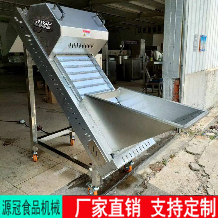 新款鱼皮卷切段机 提升式切鱼皮鱿鱼卷机器 带鱼刀鱼鲅鱼切块机