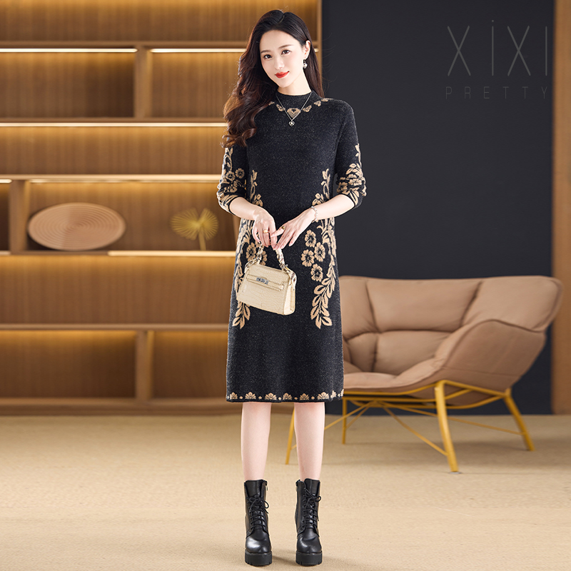 2025秋冬季新款高端大牌毛衣裙