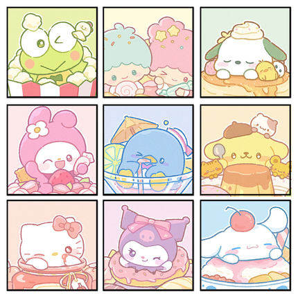 三丽鸥美乐蒂玉桂狗diy数字油画 儿童卡通手绘填充涂色丙烯油彩画