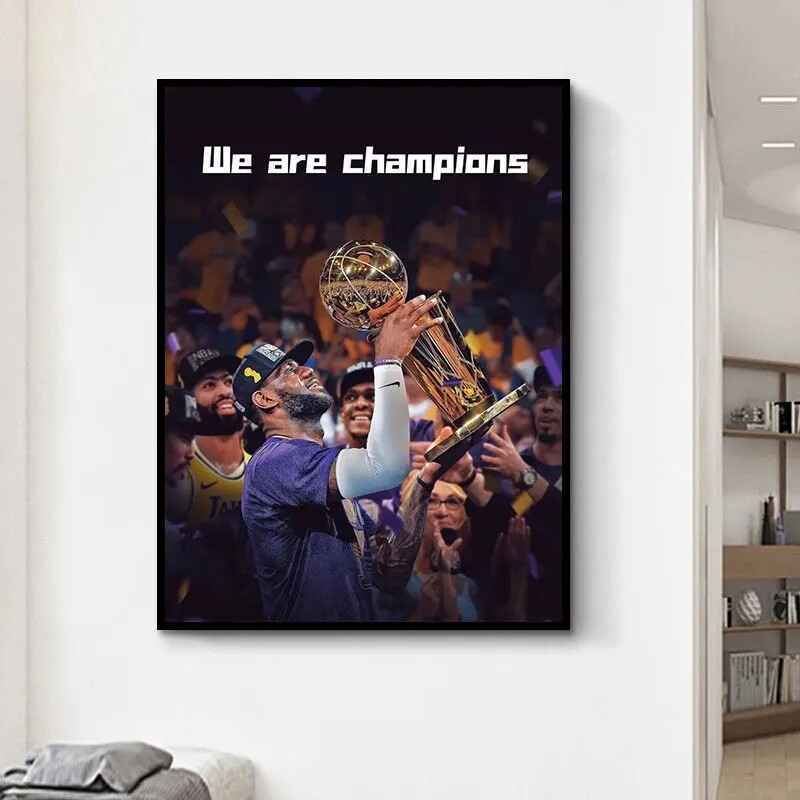 小皇帝詹姆斯勒布朗diy数字油画手绘填色油彩装饰画 送男生礼物