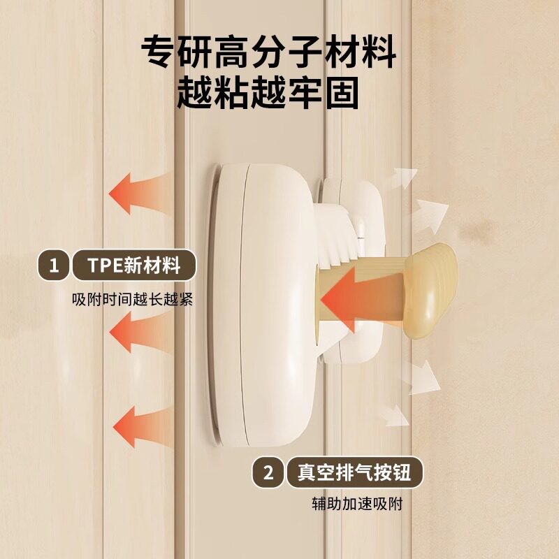 吸盘旋转联排挂钩强力承