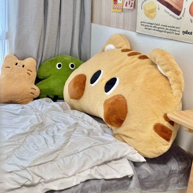 可爱猫猫榻榻米床头靠垫靠枕软包靠背卡通儿童卧室飘窗宿舍腰枕