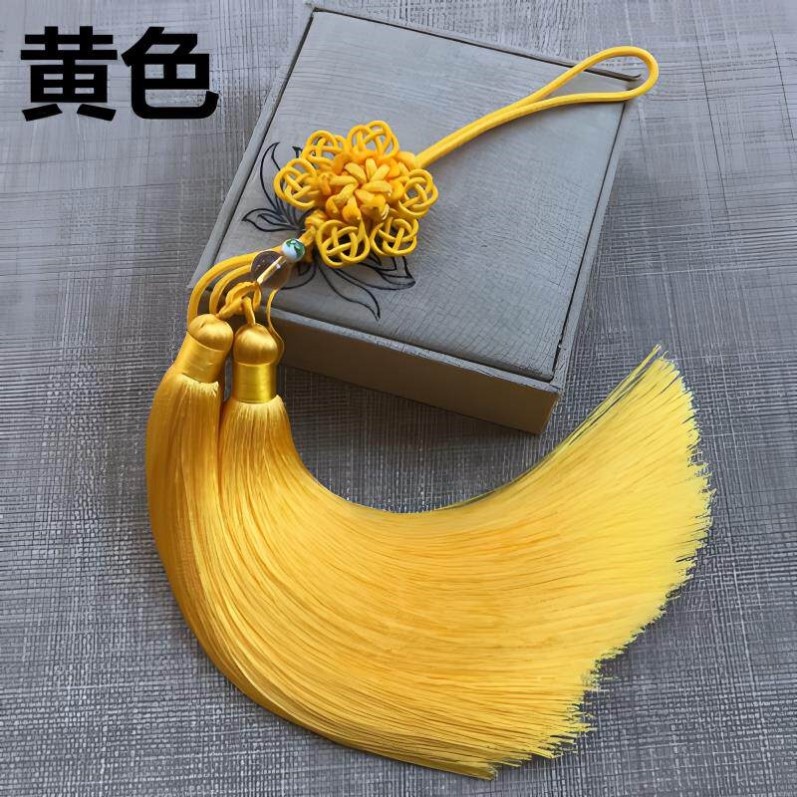 剑穗太极剑穗长短武术剑穗比赛专用不缠手高档冰丝比赛剑须剑坠