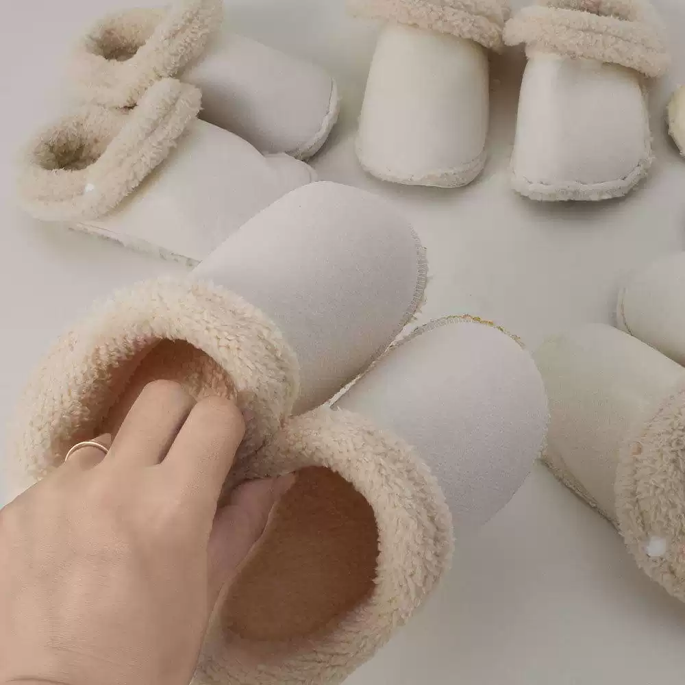 洞洞鞋加绒内胆男女毛绒可拆卸棉拖鞋冬季保暖鞋套垫儿童加厚内里