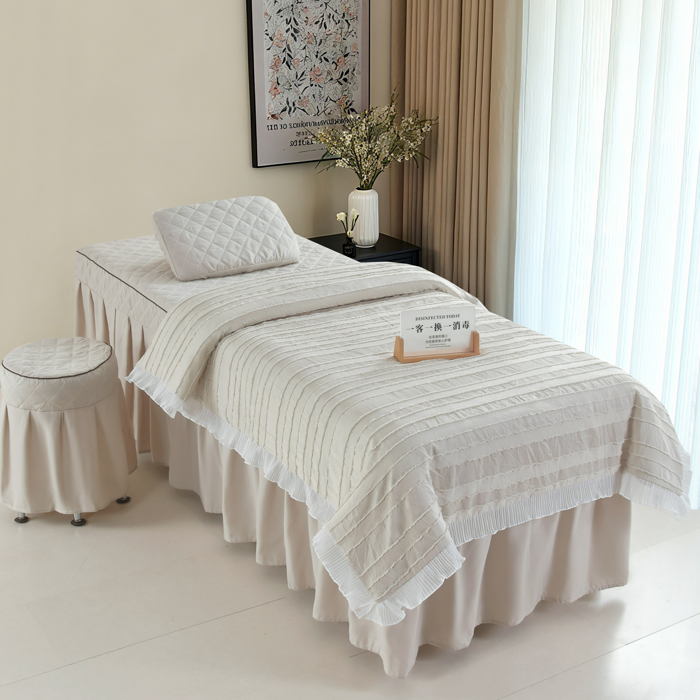 高档轻奢美容床罩四件套四季通用