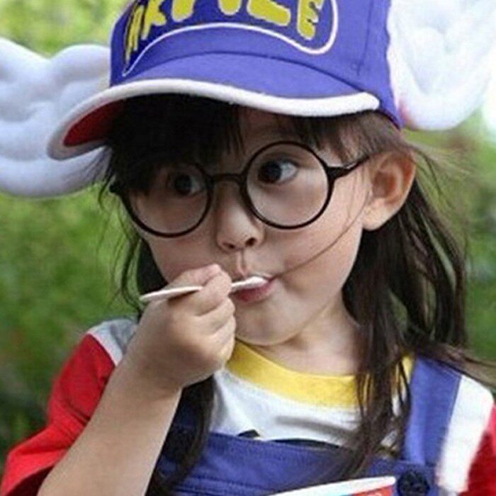 儿童眼镜框可爱男童女童眼镜潮韩宝宝圆形眼睛框架小孩装饰彩色框