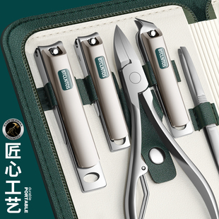 高档指甲刀套装 家用指甲剪刀修脚刀具甲沟专用鹰嘴钳专业修甲工具