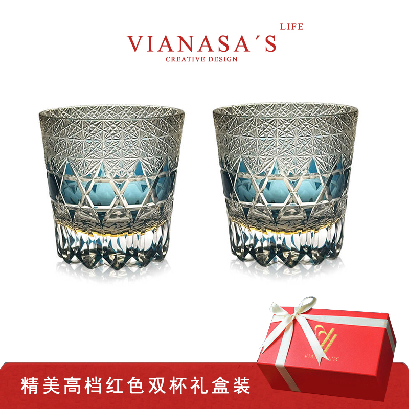 VIANASA'S江户切子冰蓝萤石