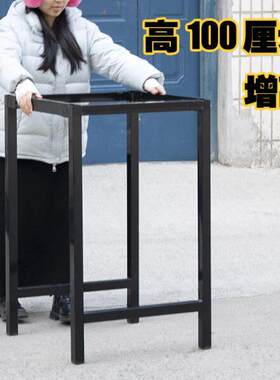 正方形桌腿80/90 高100厘米桌架 桌子架四方桌架加厚1米高架子