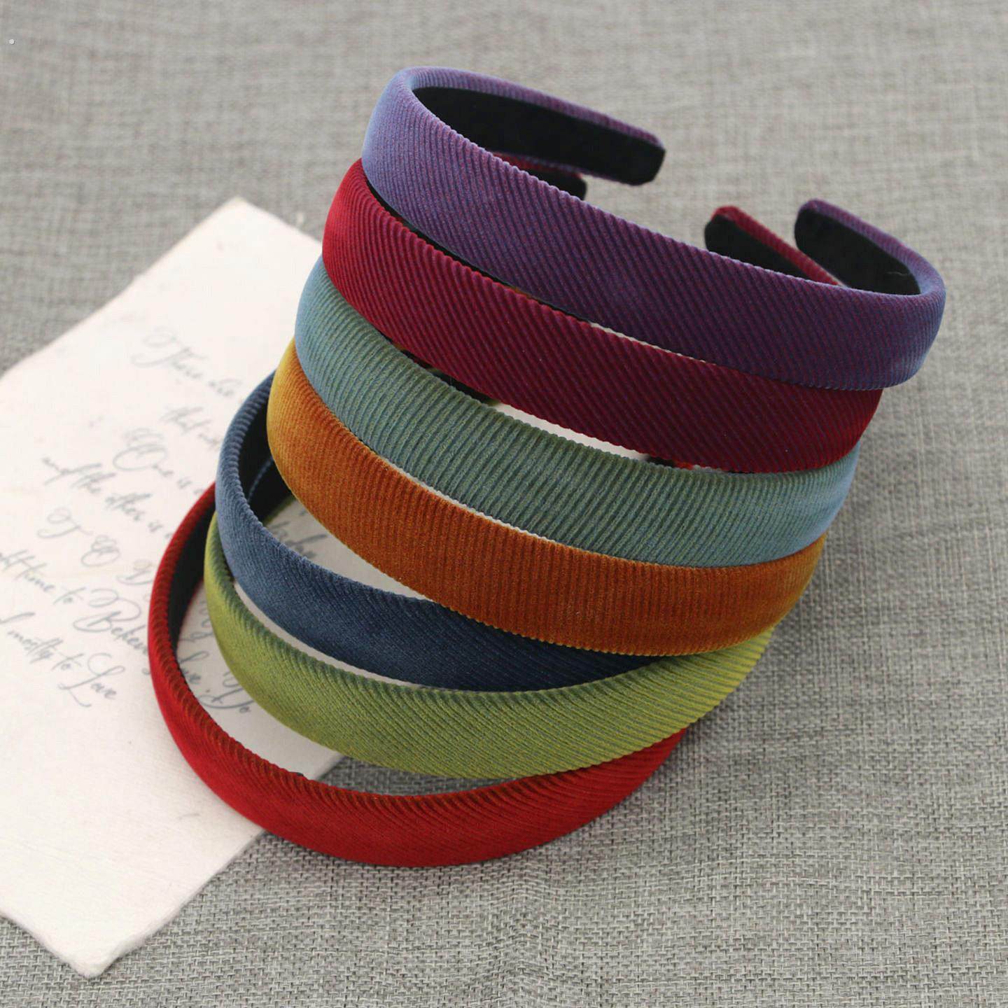 发箍女高级感网红发箍气质简约灯芯绒秋冬斜纹压发头箍发卡头饰品,饰品/流行首饰/时尚饰品新,发饰,淘宝优惠券,粉丝福利购,淘宝优惠卷