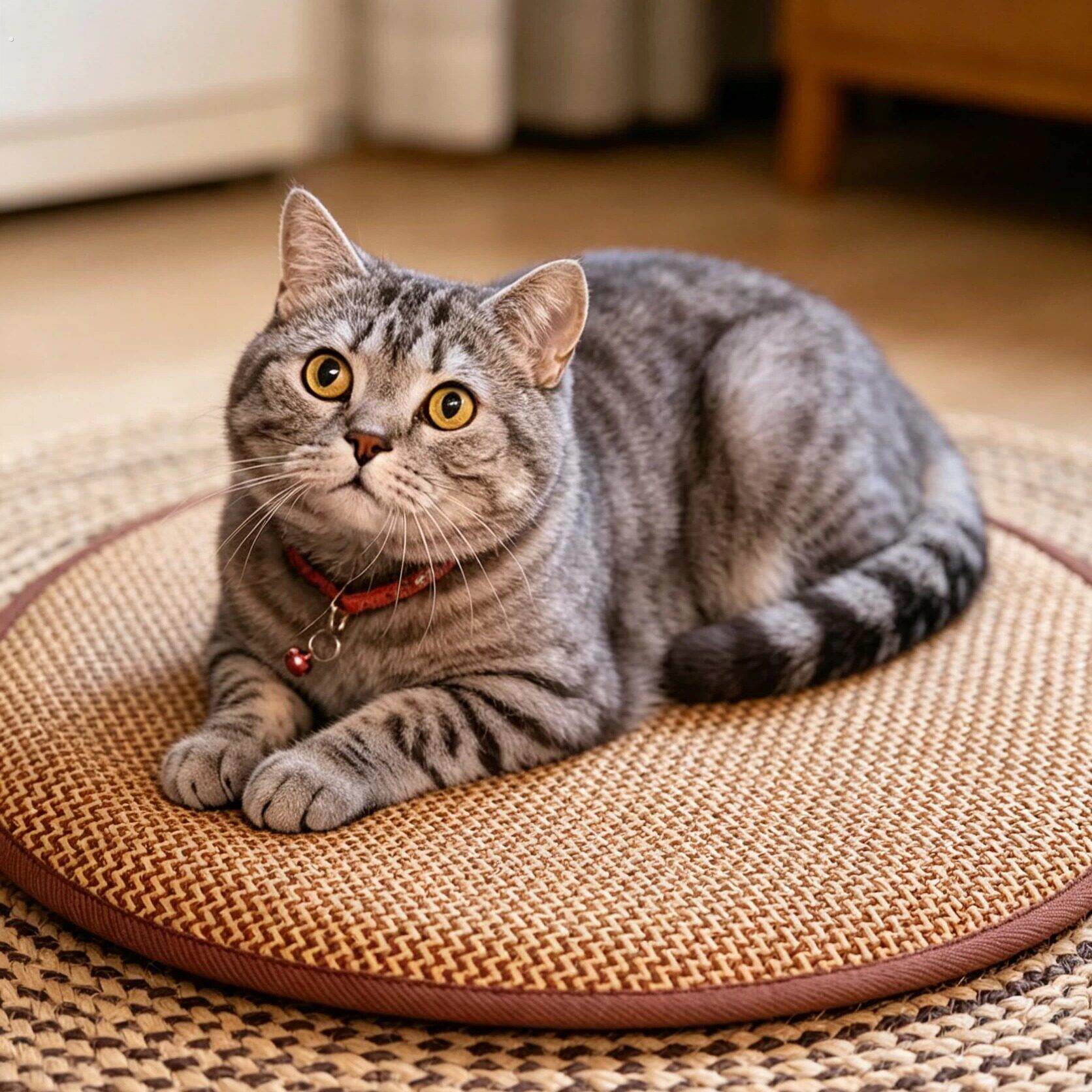 宠物垫子猫咪凉席垫冰垫狗狗凉席垫藤席坐垫夏季凉窝垫四季通用