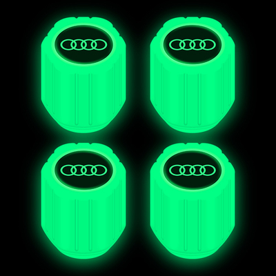 适用于奥迪A6L A4L Q5L A3 Q3 Q2L Q7 A5 A7夜光汽车轮胎气门嘴帽