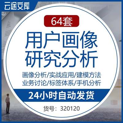 用户画像分析研究资料案例建模行业人群标签体系数据报告行为分析