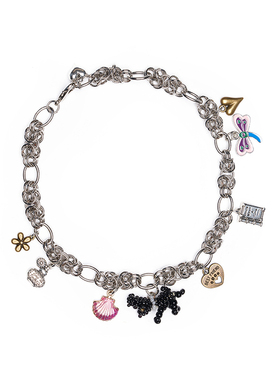 FIRSTFLOOR 多种挂坠小狗贝壳串珠锁骨项链