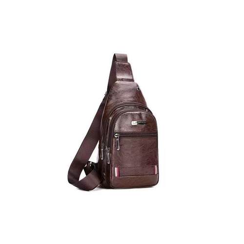 胸包男新款时尚休闲运动胸前单肩包百搭男士背包小骑行男斜挎包