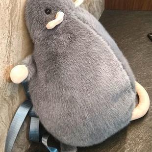 花枝鼠玩偶背包双肩包大老鼠毛绒包包搞怪豚鼠书包男女友生日礼