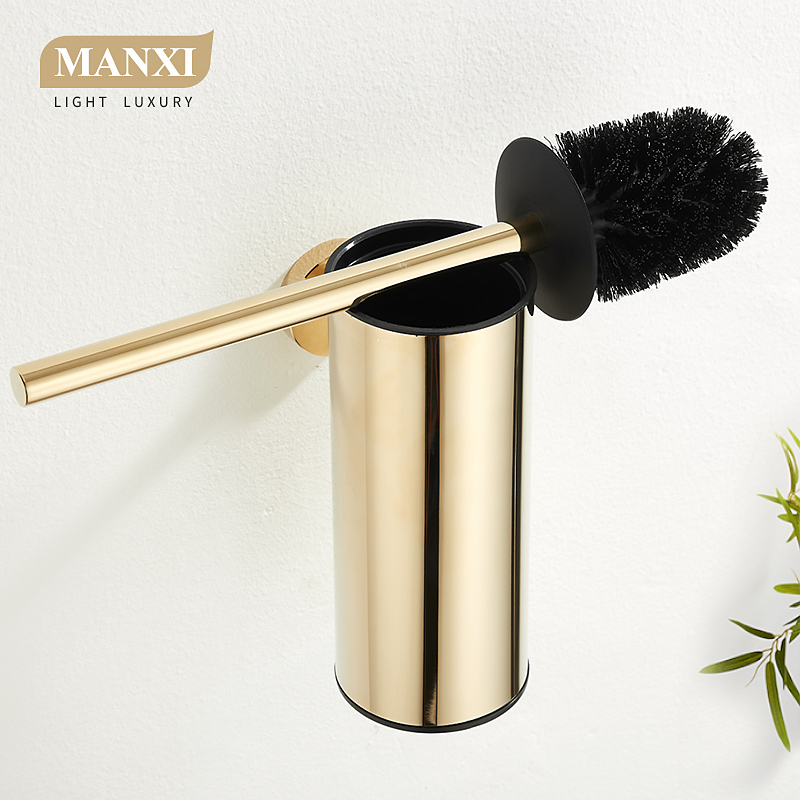 304不锈钢马桶刷套装免打孔