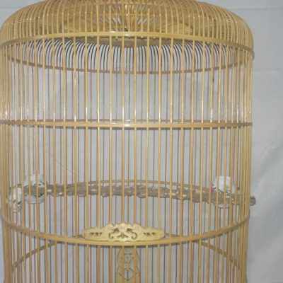 包邮超大竹制加密间隙长尾四喜鸟笼金丝雀鸟笼成品全套一笼多用