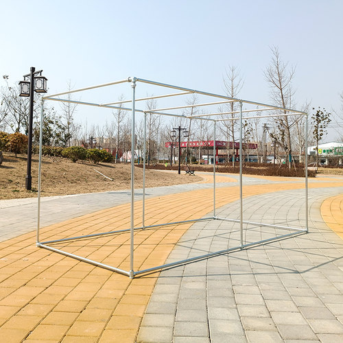 镀锌钢管四方户外防风晾衣架落地