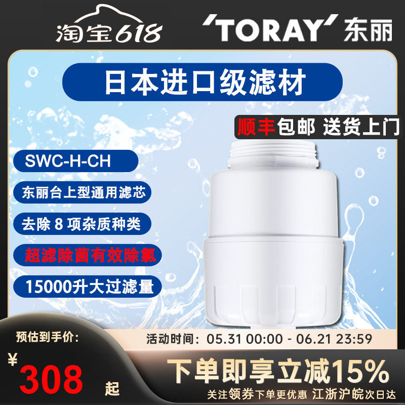 TORAY日本厨房东丽比诺净水器滤芯SWC.H-CH芯子SW803H/SW5/TC101