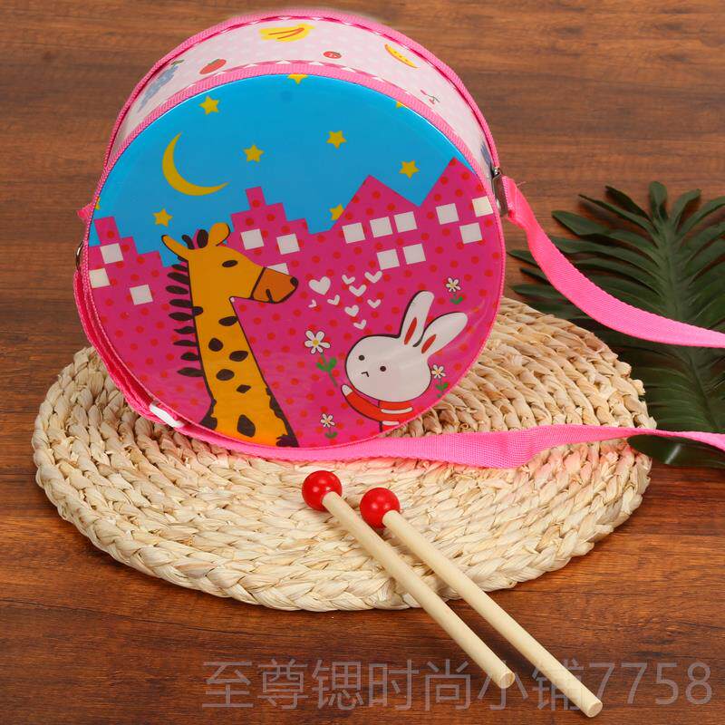 正品儿童鼓手鼓玩具小鼓腰鼓军尔宝宝婴儿敲鼓男女孩0-3岁奥夫乐