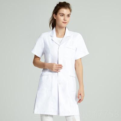 正品高端白大学褂医生美长袖男作女医护容服短袖口腔科白大衣医生
