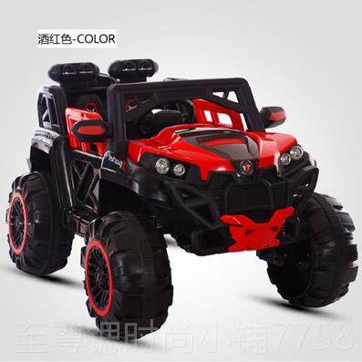 正品婴童电动车越野玩具汽四轮儿可坐人充电遥宝控宝女男车小孩1