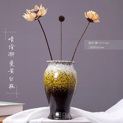正品创意水水富养鲜花干花贵客竹插培花花瓶器皿厅餐桌办公装饰品
