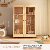 正品 猫别墅木猫笼子家用实空室内猫屋两层超大自由间房猫子猫爬架