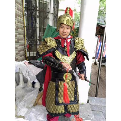 正品租黑色学铠甲盔甲生运会动会年走元旦年秀会话剧演出