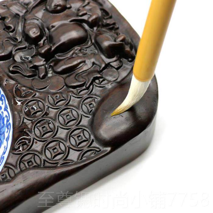 正品德艺堂松竹书法学生毛笔学小法中楷书文宝房四套装初书兼毫毛