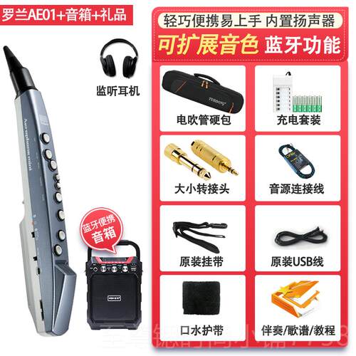 正品罗电吹管乐兰器大全AE01中老年人笛电子萨克斯05雅佳芦子初学