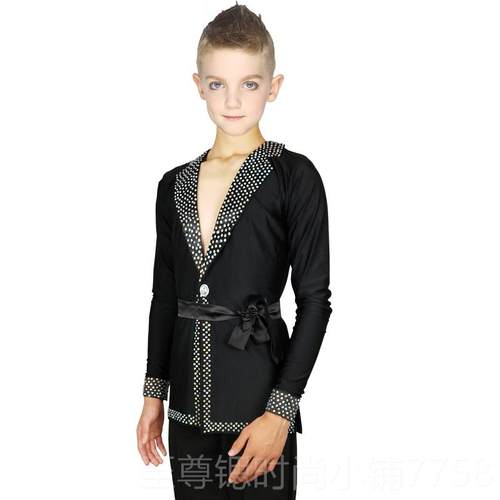 正品演拉丁舞服装童儿童春夏表演出服比赛服舞蹈服服成人拉丁男男