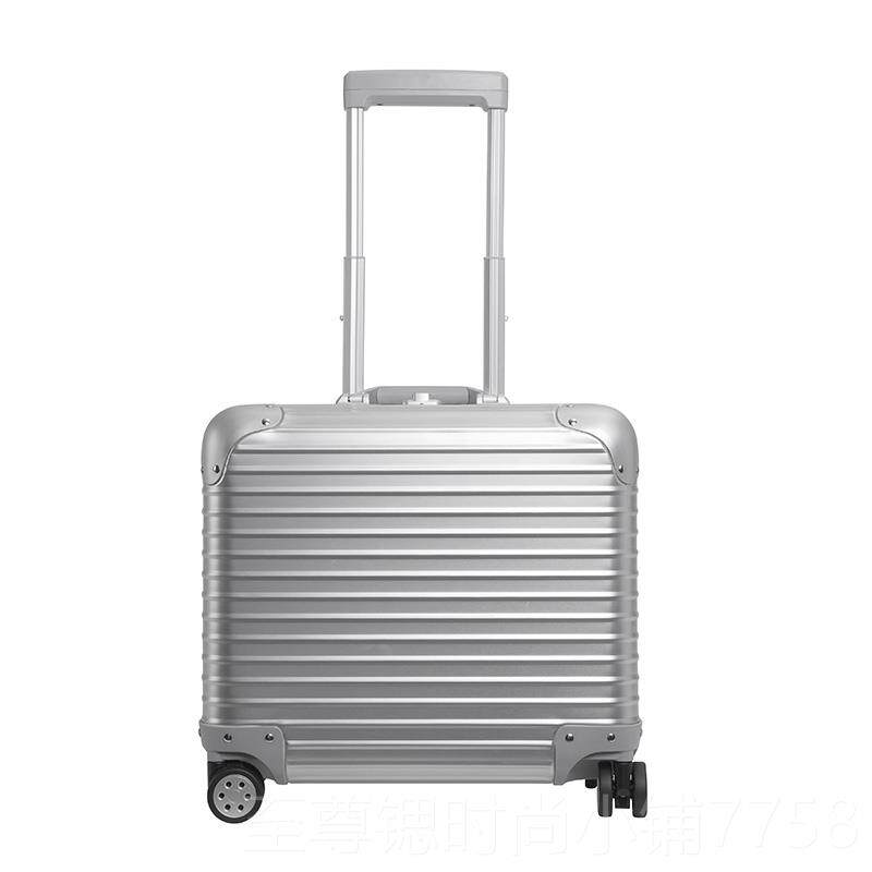 正品eben德登国进口铝镁合万金机旅行箱行李箱向轮音拉杆箱20寸小