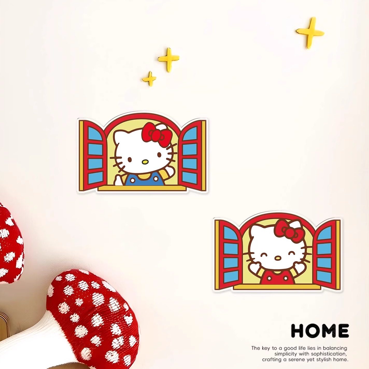 墙洞遮挡贴遮丑亚克力装饰贴画