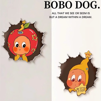 墙面瓷砖补洞贴亚克力装饰贴画