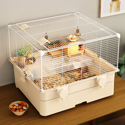 芦丁鸡饲养箱造景宠物专用箱鸡窝豪华别墅饲养箱家用室内小鸡笼子