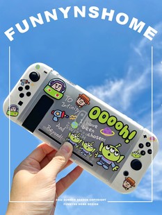 switch 胡迪與三眼怪 oled保護(hù)套支架硬殼NS分體保護(hù)殼配件