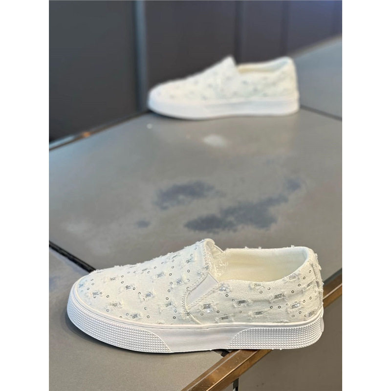 s夏季透气休闲鞋一脚蹬2024新款潮牌薄款帆布鞋子懒人百搭时尚男q
