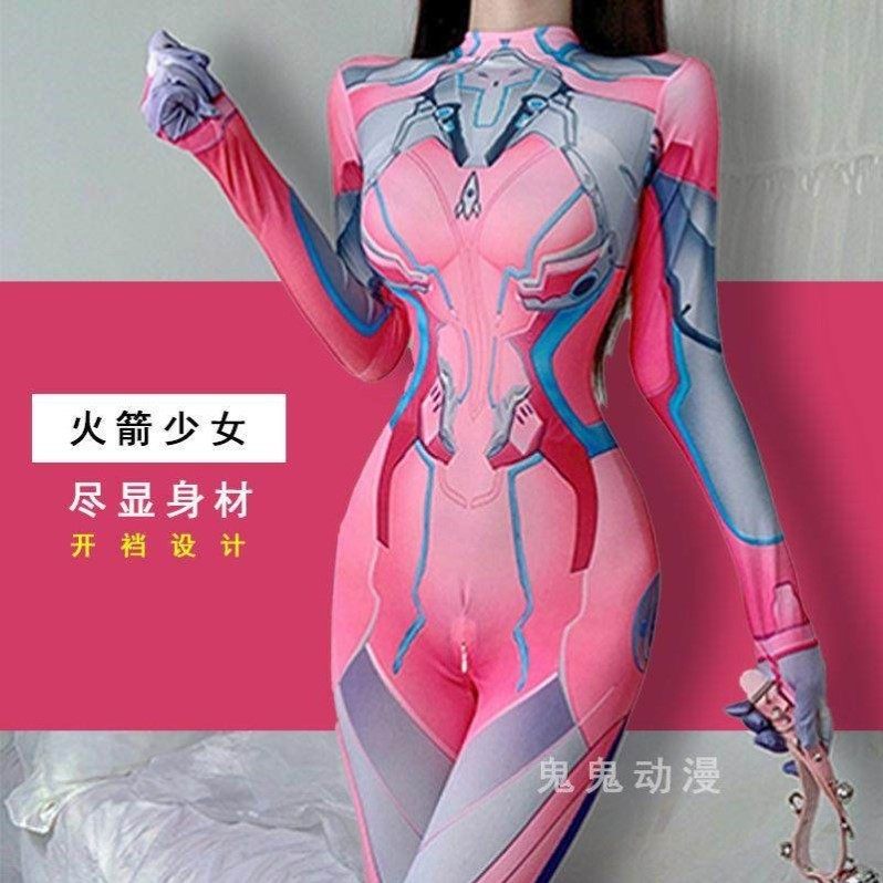 全身连体紧身衣情趣网红同款蜘蛛侠连体衣cos服妲己cosplay紧身衣
