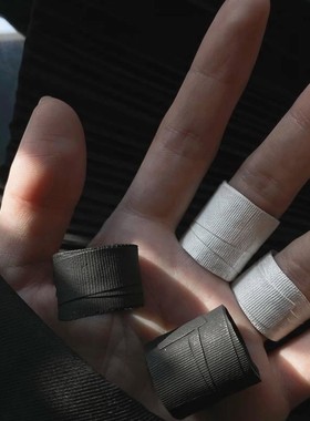 创口贴戒指暗黑系S925纯银绷带小众设计个性款指环ins男女配饰