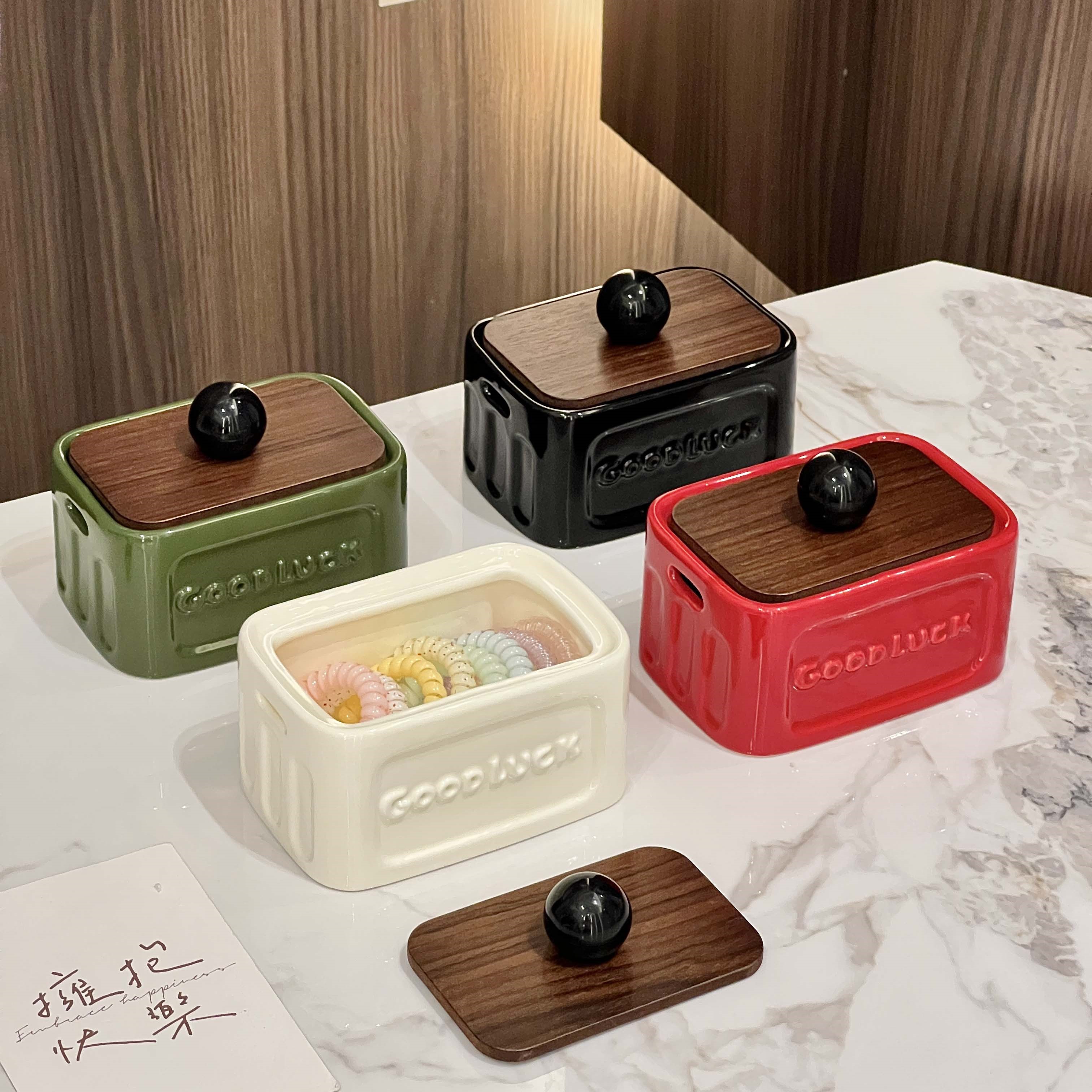 中古风首饰盒家用客厅高档精致轻奢高级感耳环耳钉收纳盒饰品盒子