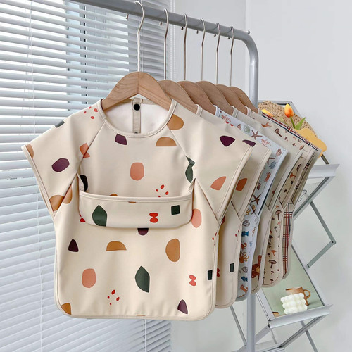 出口丹麦儿童防水罩衣围兜