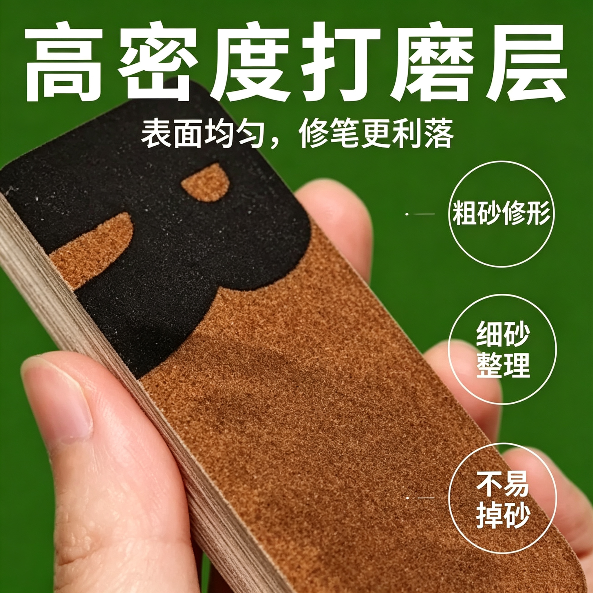 眉毛磨砂纸削眉笔神器砍刀眉笔打磨细砂纸可撕化妆师专用削笔器