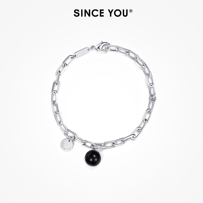 SinceYou黑曜石手链男女同款