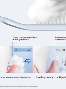BOP活性抗菌肽牙膏去黄去口臭美白男士专用成人速效洗白色修正品