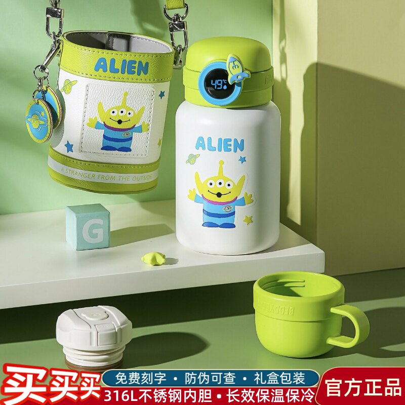 杯具熊保温杯带吸管智能显示温度图片