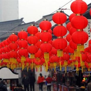 连串灯笼挂饰长串大红2026年马年户外装饰过年喜庆挂件防水挂树