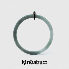 Kindabuzz Kira岐牙Veegee徐若侨同款耳环原创设计师玉石大环耳钉